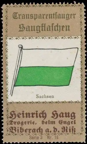 Flagge von Sachsen