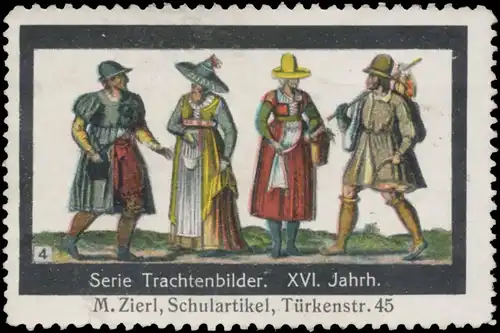 Tracht XVI. Jahrhundert Bild 4