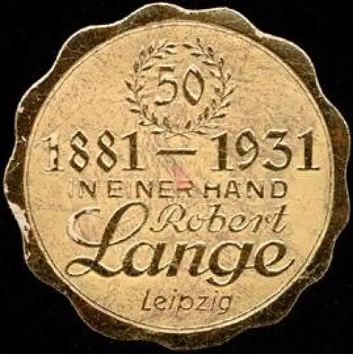 50 Jahre in einer Hand Robert Lange