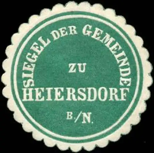 Siegel der Gemeinde zu Heiersdorf