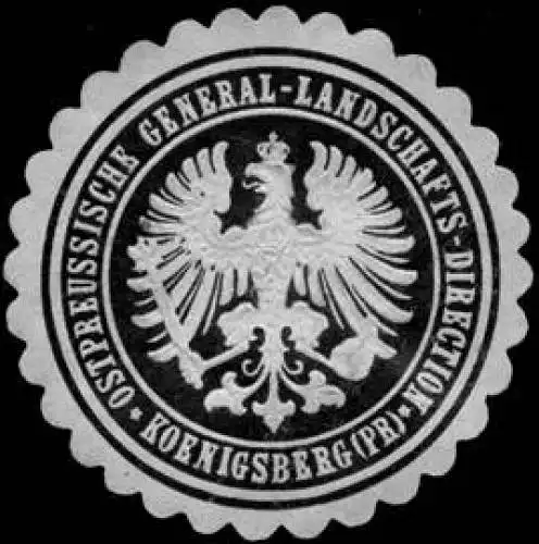 Ostpreussische General - Landschafts - Direction - Koenigsberg/PreuÃen