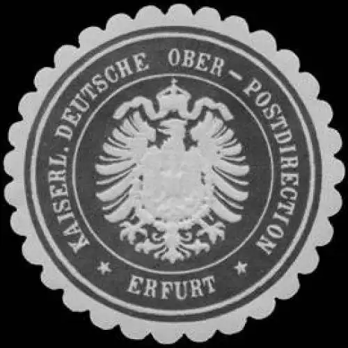 Kaiserl. Deutsche Ober-Postdirection Erfurt