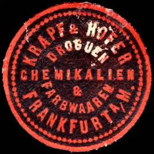 Krapf & Hofer - Chemikalien & Farbwaren - Frankfurt am Main