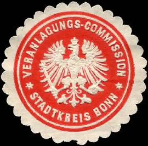 Veranlagungs - Commission - Stadtkreis Bonn