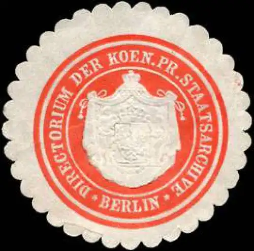 Directorium der K.Pr. Staatsarchive - Berlin