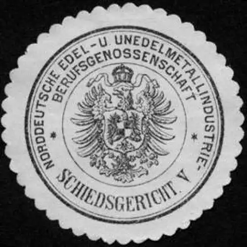 Norddeutsche Edel - und Unedelmetallindustrie - Berufsgenossenschaft - Schiedsgericht V