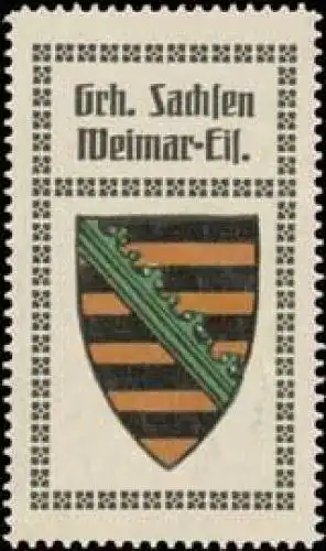 Grh. Sachsen Weimar-Eisenach Wappen
