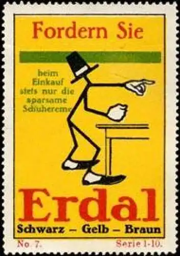 Beim Einkauf Erdal Schuhcreme