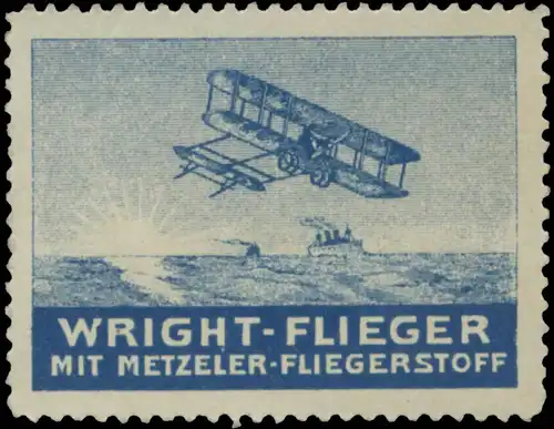 Wright-Flieger mit Metzeler Fliegerstoff