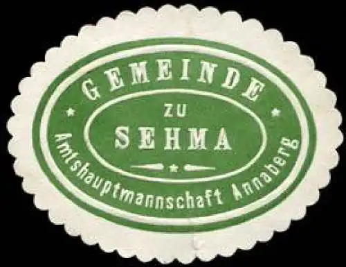 Gemeinde zu Sehma - Amtshauptmannschaft Annaberg