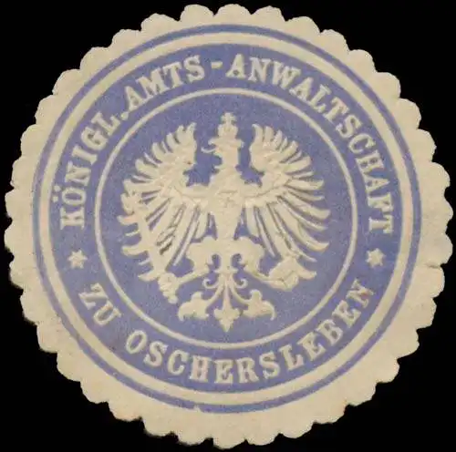 K. Amtsanwaltschaft zu Oschersleben