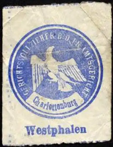 Gerichtsvollzieher bei dem Preussischen Amtsgericht Charlottenburg - Westphalen