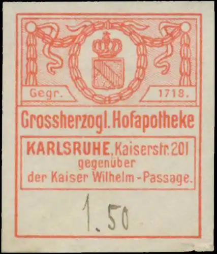 Gr. Hofapotheke Karlsruhe