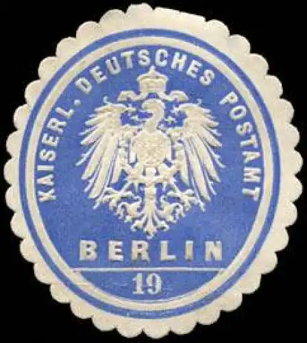 Kaiserlich Deutsches Postamt Berlin 19