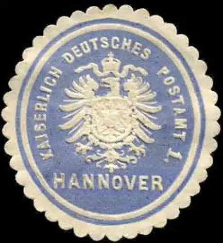Kaiserlich Deutsches Postamt 1. - Hannover