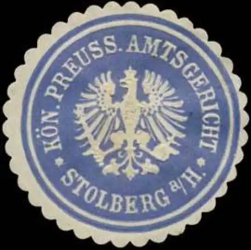 K.Pr. Amtsgericht Stolberg/H