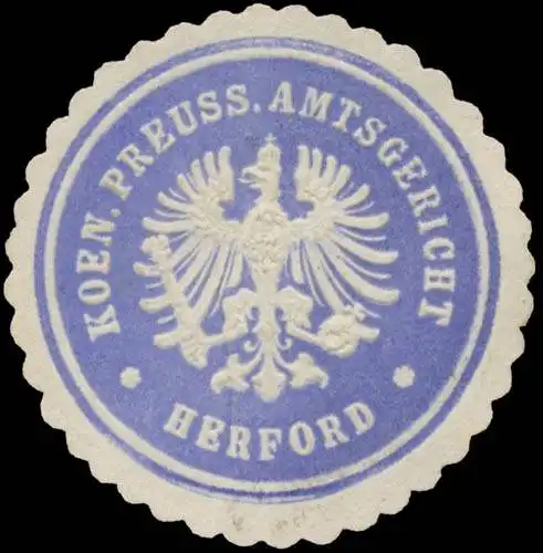 K. Pr. Amtsgericht Herford