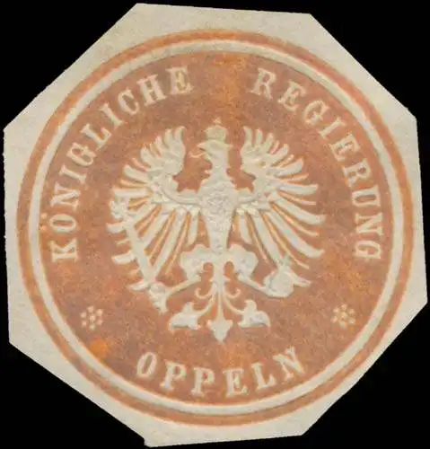 K. Regierung Oppeln/Schlesien