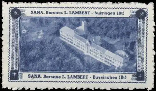 Sanatorium Barones I. Lambert - Buizingen