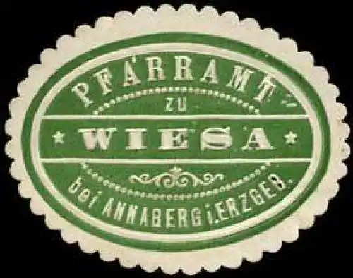 Pfarramt zu Wiesa bei Annaberg im Erzgebirge