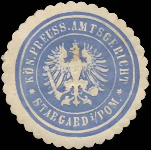K.Pr. Amtsgericht Stargard/Pommern