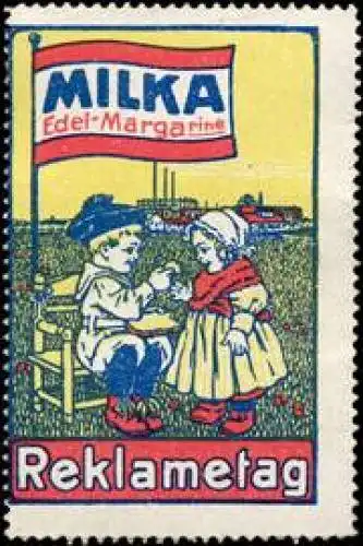 Milka Edel Margarine - Reklametag fÃ¼r Kinder
