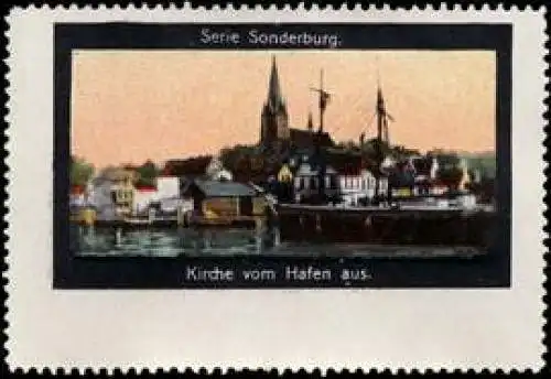 Kirche vom Hafen aus