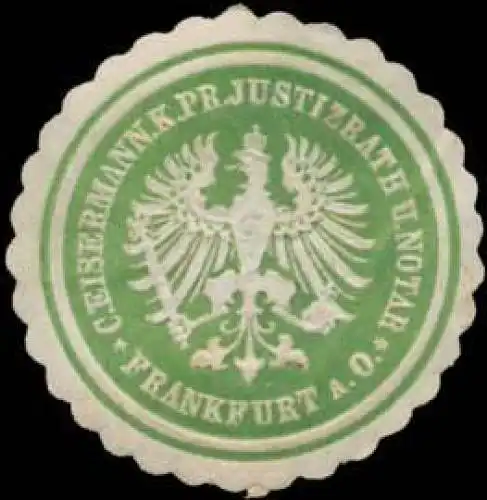 C. Eisermann K.Pr. Justizrath & Notar