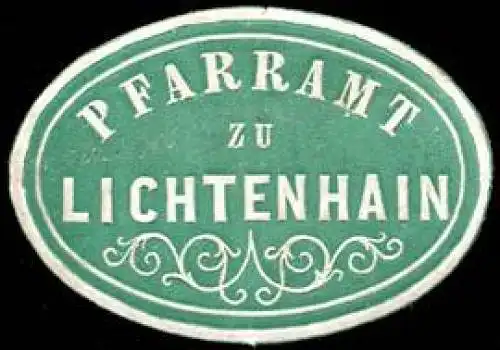 Pfarramt zu Lichtenhain