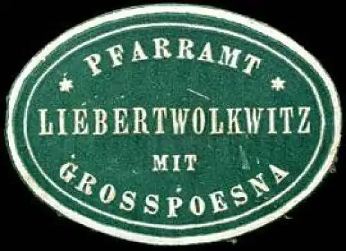 Pfarramt Liebertwolkwitz mit Grosspoesna