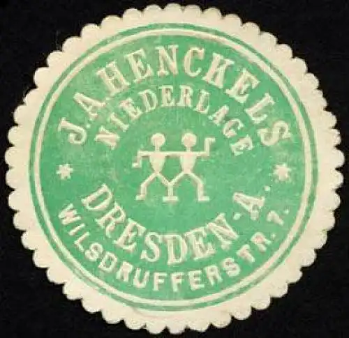 J. A. Henckels - Niederlage - Dresden