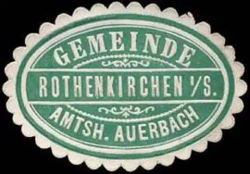 Gemeinde Rothenkirchen in Sachsen - Amtshauptmannschaft Auerbach