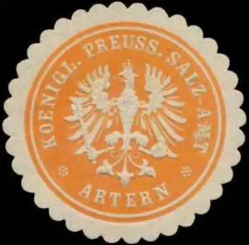 Koenigl. Preuss. Salz-Amt Artern
