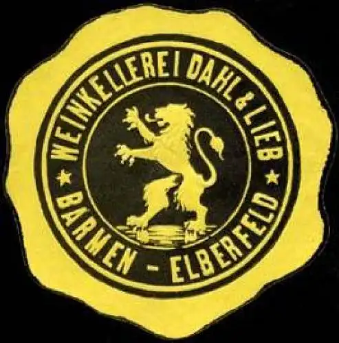 Weinkellerei Dahl & Lieb - Barmen - Elberfeld