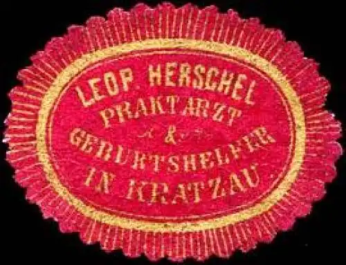 Leopold Herschel - Prakt. Arzt & Geburtshelfer in Kratzau