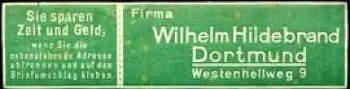 Firma Wilhelm Hildebrand - Dortmund