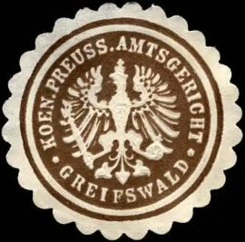 Koeniglich Preussische Amtsgericht - Greifswald