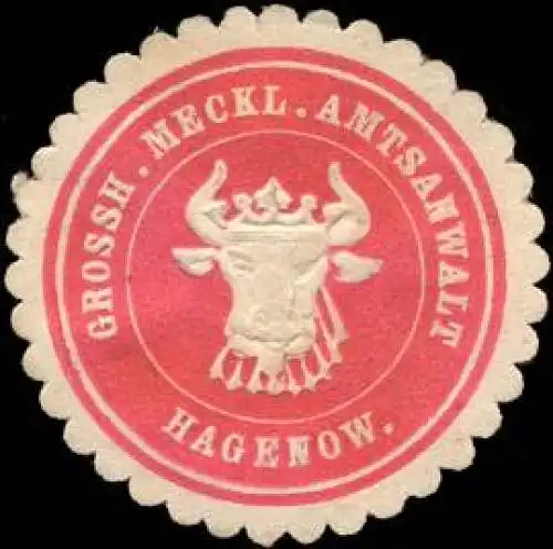 Grossherzoglich - Mecklenburgischer - Amtsanwalt - Hagenow