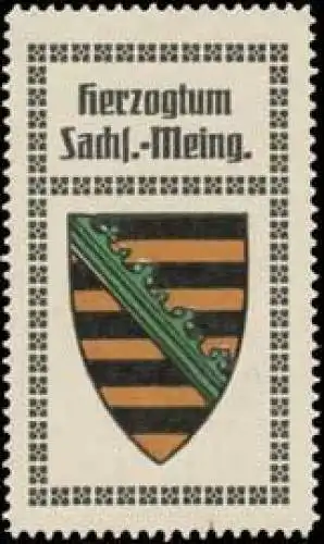 Hzgt. Sachsen-Meiningen Wappen