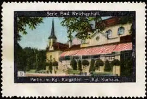 Partie im Kgl. Kurgarten - Kgl. Kurhaus