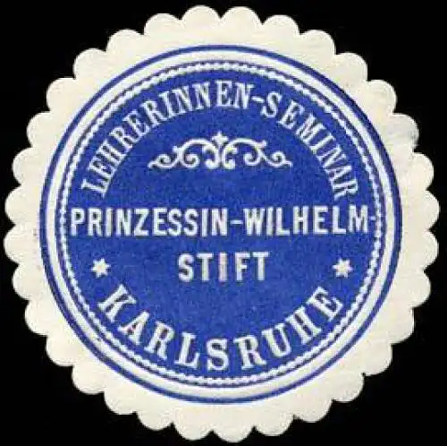 Lehrerinnenseminar - Prinzessin - Wilhelm Stift - Karlsruhe