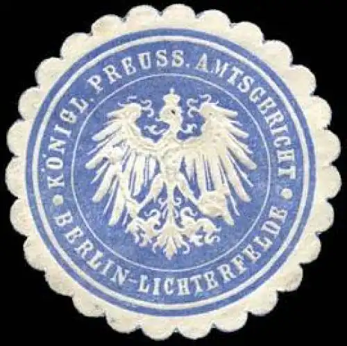 K. Pr. Amtsgericht Berlin - Lichterfelde