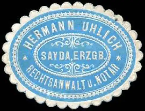 Hermann Uhlrich - Rechtsanwalt und Notar - Sayda / Erzgebirge