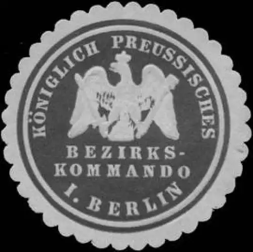 K.Pr. Bezirkskommando I