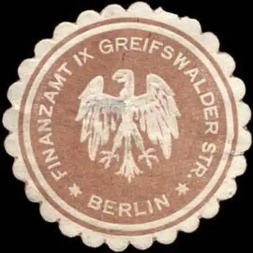 Finanzamt IX Greifswalder Str. - Berlin