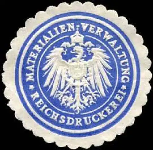 Materialien - Verwaltung - Reichsdruckerei