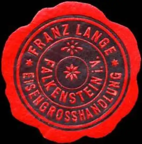 Eisengrosshandlung Franz Lange - Falkenstein im Vogtland