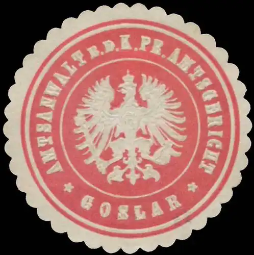 Amtsanwalt b.d. K.Pr. Amtsgericht Goslar