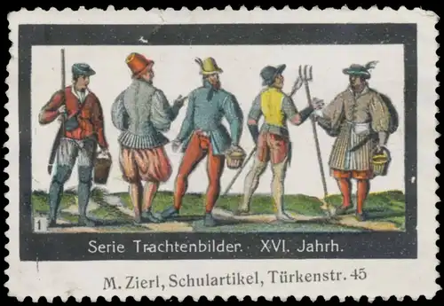 Tracht XVI. Jahrhundert Bild 1