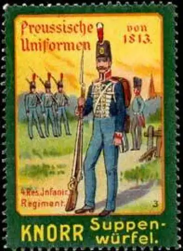 Uniform 4. Reserve Infanterie Regiment